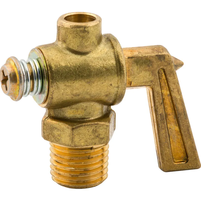 1/4" NPTM Brass Drain Cock, Bag of 1