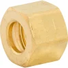 Nut Compression, Brass, 5/16", Bag of 5