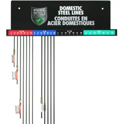 Poly-Armour PVF Steel Wall Display Domestic Lines (Installer Assortment)
