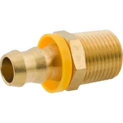 Push-On, Brass, 1/2" (1/2 NPTM), Bag of 10
