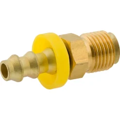 Push-On Swivel, Brass, 1/4" (1/2-20 I), Bag of 1