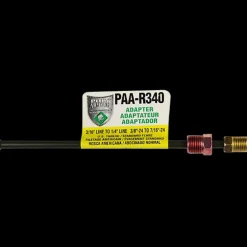 PVF Steel Brake Line Adapter, 3/16" x 8" (3/8-24 Inverted)(7/16-24 Inverted)