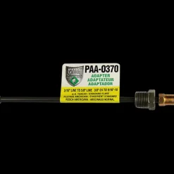 PVF Steel Brake Line Adapter, 3/16" x 8" (3/8-24 Inverted)(9/16-18 Inverted)