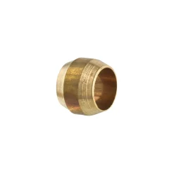 Sleeve Compression, Brass, 1/4", Bag of 10
