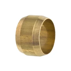 Sleeve Compression, Brass, 1/2", Bag of 5