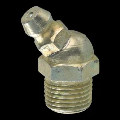 Steel 45 Degree Grease Elbow, 1-3/64 Length, Male (1/8-27 NPT)