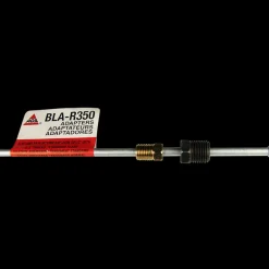 Steel Brake Line Adapter, 3/16" x 8" (3/8-24 Inverted)(1/2-20 Inverted)