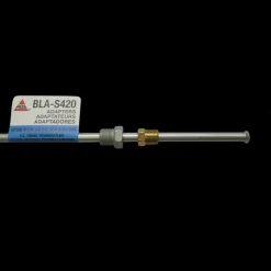 Steel Brake Line Adapter, 1/4" x 8" (7/16-24 Inverted)(1/2-20 Inverted)