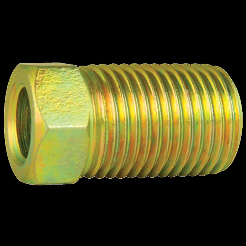 Steel Tube Nut, Long, 1/4" (7/16-24 Inverted)