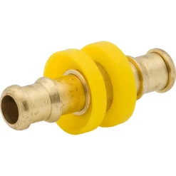 Straight Union Push-On, Brass, 3/8", Bag of 10