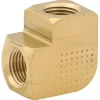 Street Elbow, Brass, 1/8 NPTF, 1/8 NPTF, Bag of 1