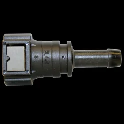 Transmission Line Quick Connector - 3/8" Straight Push Quick Connect to Rubber