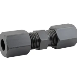 Union Compression, High Pressure, Black Oxide Coated Steel, 5/16", Bag of 1