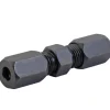 Union Compression, High Pressure, Black Oxide Coated Steel, 3/16", Card of 1