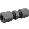 Union Compression, High Pressure, Black Oxide Coated Steel, 3/8", Card of 1