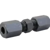 Union Compression, High Pressure, Black Oxide Coated Steel, 1/4", Bag of 1