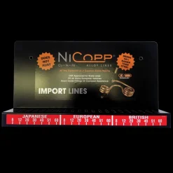 Wall Display, NiCopp Nickel/Copper Brake Lines Import, No Lines