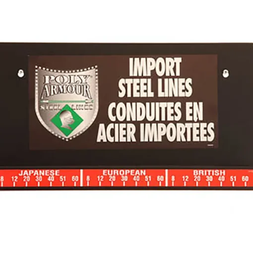 Wall Display, Poly-Armour PVF Steel Brake Lines Import, No Lines